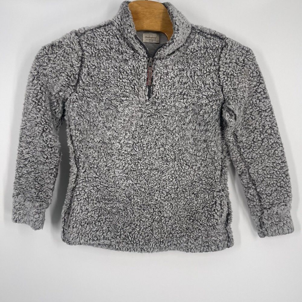 Weatherproof Vintage Women's 1/4 Zip Lined Cozy Fleece‎ Sherpa Jacket M Gray